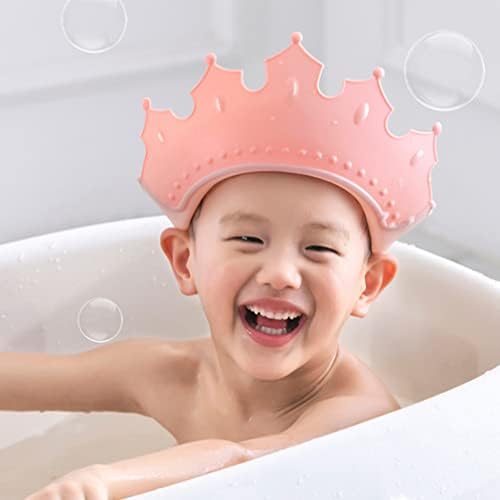 Toyvian Gyerekek sampon Sampon Sapka Baby Shower Kalap Fürdő Kap: Zuhany Alakú Állítható Sampon Napellenző