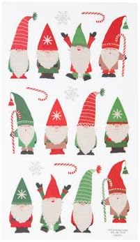 Karácsonyi Törpék pedig Candy Cane Matricák - Csillámos, Öntapadó Matricák a Kézműves & Scrapbooks - 36