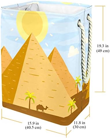 DEYYA Piramisok Egyiptom Szennyes Kosár Kosarad Magas, Erős Összecsukható a Felnőtt Gyerekek Tini Fiúk,