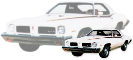 1973 Pontiac Lemans pedig GTO Matricák & Csíkos Szett - Barna/Narancs