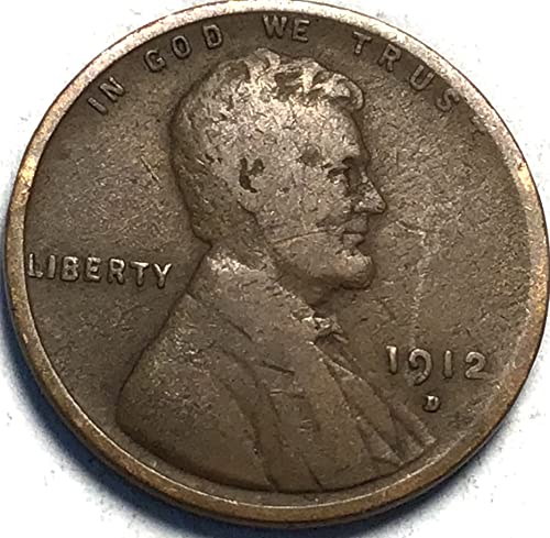 1912 D Lincoln Búza-Kal Penny Eladó Nagyon Jó