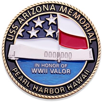 USS Arizona Memorial Kihívás Érme - Pearl Harbor Hawaii Katonai Érme - által Tervezett Katonai Veteránok