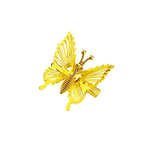 3D Pillangó Haj Klipek Arany Fém Mozgó Pillangó Haj Hajcsat Haj Bilincsek Csapok Karmok Klipek Aranyos
