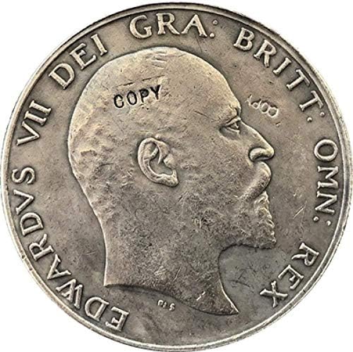 Egyesült Királyság 1909 1/2 Korona - Edward VII Másolás Érmék Másolat Ajándék számára