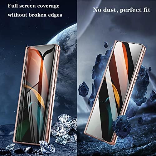 (2+2) Edzett Üveg Célja a Samsung Galaxy Z Hajtás 2 5G,2 Csomag Első Teljes Lefedett Edzett Üveg +2 Csomag