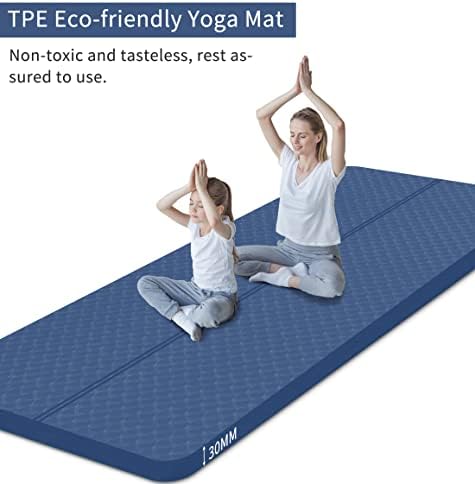 nuveti Extra Vastag Yoga Mat - 30MM Magas Sűrűségű Anti-Szakadás Gyakorlat, Jóga Szőnyeg TPE Anyagból,