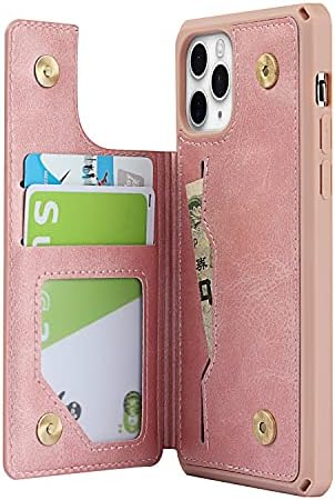 Jaorty iPhone 11 Pro Max Luxus PU bőrtok-Kártya Birtokosa,Pénz Slot,Állj Funkció Vissza Tárca Esetben